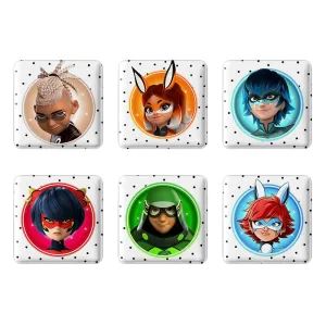 مگنت مربعی دختر کفشدوزکی ( Ladybug Girl)