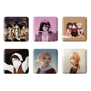 مگنت مربعی انیمه اتک آن تایتان (Attack on Titan)