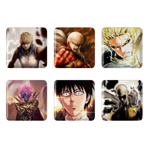 مگنت مربعی انیمه مرد تک مشتی (One Punch Man)