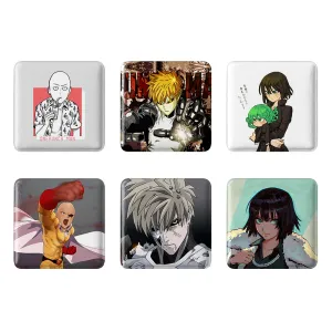 مگنت مربعی انیمه مرد تک مشتی (One Punch Man)