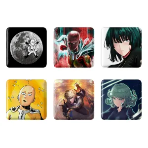 مگنت مربعی انیمه مرد تک مشتی (One Punch Man)