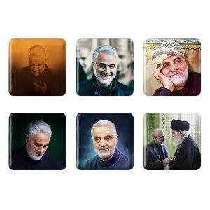 مگنت مربعی حاج قاسم سلیمانی