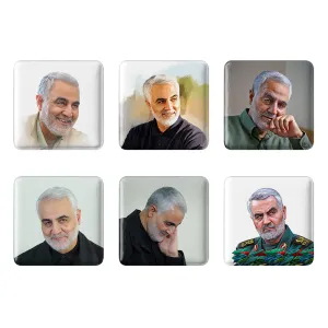 مگنت مربعی حاج قاسم سلیمانی