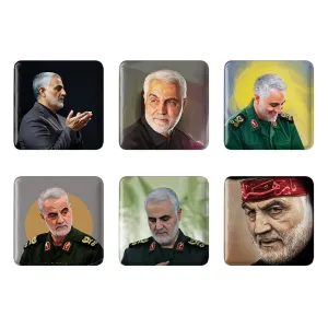 مگنت مربعی حاج قاسم سلیمانی