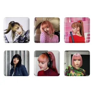 مگنت مربعی لیسا بلک پینک Black pink