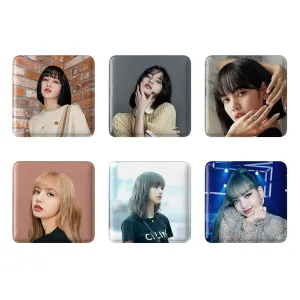 مگنت مربعی لیسا بلک پینک Black pink