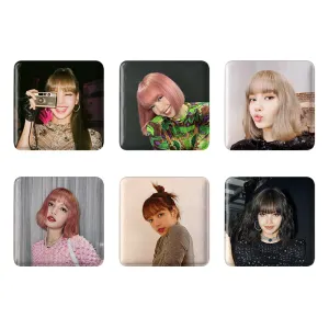 مگنت مربعی لیسا بلک پینک Black pink