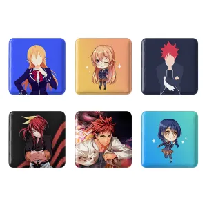 مگنت مربعی انیمه جنگ غذاها (Food Wars)