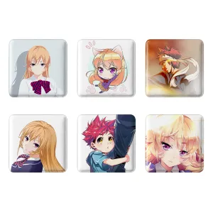 مگنت مربعی انیمه جنگ غذاها (Food Wars)