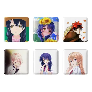 مگنت مربعی انیمه جنگ غذاها (Food Wars)