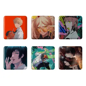 مگنت مربعی انیمه مرد اره ای (Chainsaw Man)