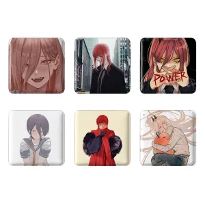 مگنت مربعی انیمه مرد اره ای (Chainsaw Man)