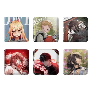 مگنت مربعی انیمه مرد اره ای (Chainsaw Man)
