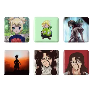 مگنت مربعی انیمه دکتر سنگی (Dr.Stone)