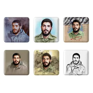 مگنت مربعی شهید ابراهیم هادی