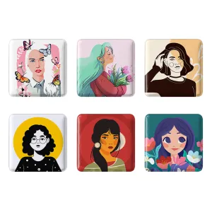 مگنت مربعی  دختر قوی (Girl Power)
