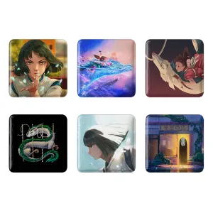 مگنت مربعی انیمه شهر اشباح (Spirited Away)