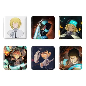 مگنت مربعی انیمه نیروی آتش (Fire Force)