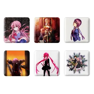 مگنت مربعی انیمه میرای نیکی (Mirai Nikki)