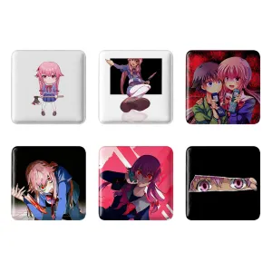 مگنت مربعی انیمه میرای نیکی (Mirai Nikki)
