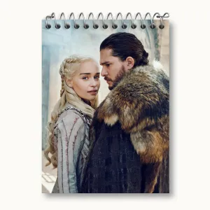 دفتر یادداشت دنریس تارگرین و جان اسنو گیم اف ترونز Game of Thrones