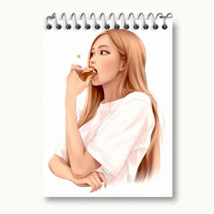 دفتر یادداشت رزی گروه بلک پینک Black Pink