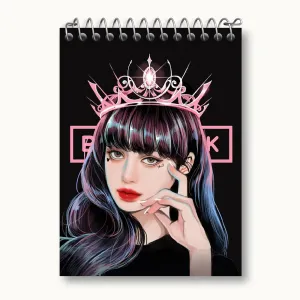 دفتر یادداشت لیسا گروه بلک پینک Black Pink