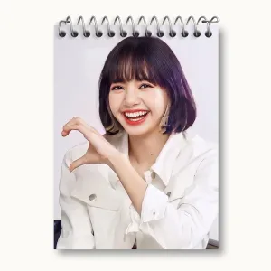 دفتر یادداشت لیسا گروه بلک پینک Black Pink