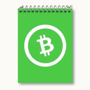 دفتر یادداشت ارز دیجیتال بیت کوین کش