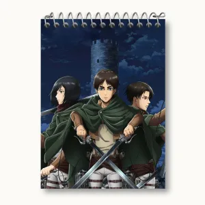 دفتر یادداشت انیمه اتک آن تایتان Attack on Titan
