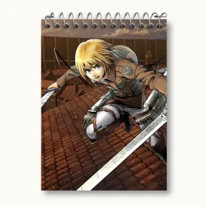 دفتر یادداشت آرمین آرلرت انیمه اتک آن تایتان Attack on Titan