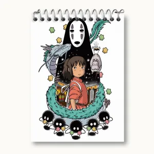 دفتر یادداشت انیمه شهر اشباح Spirited Away