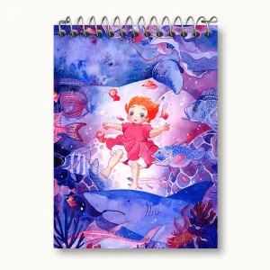 دفتر یادداشت انیمه پونیو Ponyo