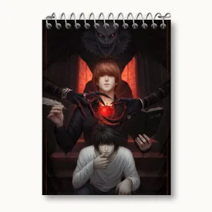 دفتر یادداشت ال و لایت یاگامی انیمه دفترچه مرگ Death Note