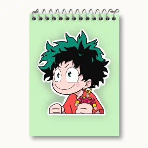 دفتر یادداشت ایزوکو میدوریا انیمه آکادمی قهرمان من My Hero Academia