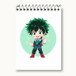 دفتر یادداشت ایزوکو میدوریا انیمه آکادمی قهرمان من My Hero Academia