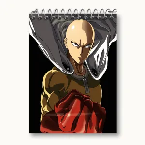 دفتر یادداشت سایتاما انیمه مرد تک مشتی One Punch Man