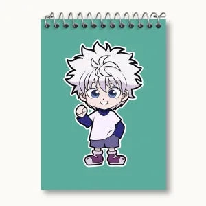 دفتر یادداشت کیلوا زولدیک انیمه هانتر ایکس هانتر Hunter × Hunter