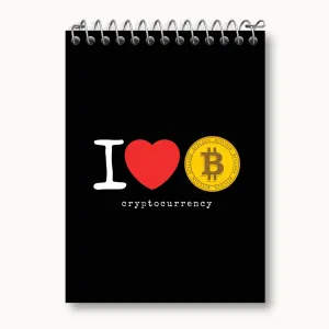 دفتر یادداشت I Love Bitcoin