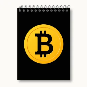 دفتر یادداشت ارز دیجیتال بیت کوین