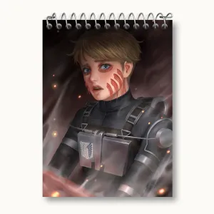 دفتر یادداشت آرمین آرلرت انیمه اتک آن تایتان Attack on Titan