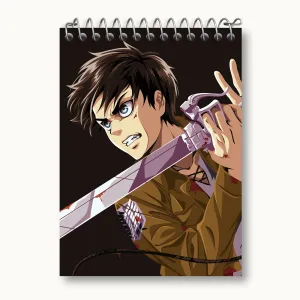دفتر یادداشت ارن یگر انیمه اتک آن تایتان Attack on Titan