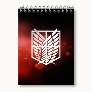 دفتر یادداشت بال آزادی انیمه اتک آن تایتان Attack on Titan