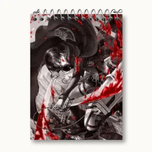 دفتر یادداشت لیوای آکرمن انیمه اتک آن تایتان Attack on Titan