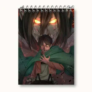 دفتر یادداشت ارن یگر و حالت تایتانی انیمه اتک آن تایتان Attack on Titan