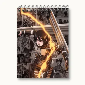 دفتر یادداشت میکاسا آکرمن انیمه اتک آن تایتان Attack on Titan