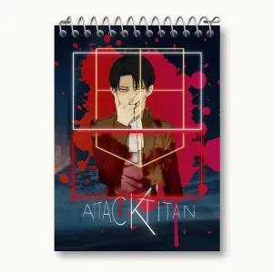 دفتر یادداشت لیوای آکرمن انیمه اتک آن تایتان Attack on Titan