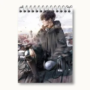 دفتر یادداشت لیوای آکرمن انیمه اتک آن تایتان Attack on Titan