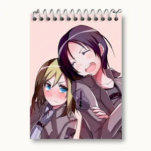 دفتر یادداشت هیستوریا و یمیر انیمه اتک آن تایتان Attack on Titan