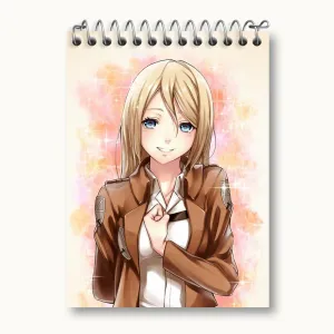 دفتر یادداشت هیستوریا ریس انیمه اتک آن تایتان Attack on Titan